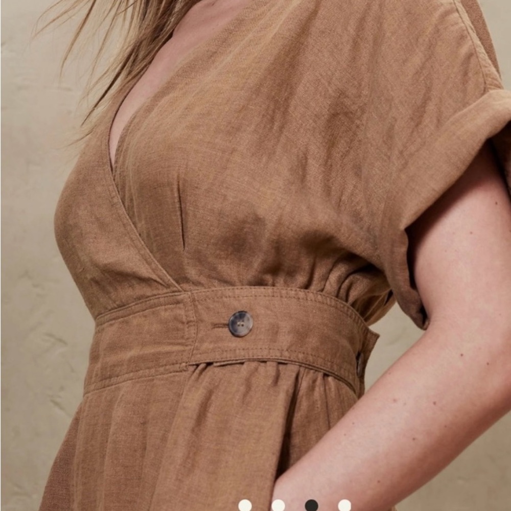 Banana Republic Asymmetrical Brown Dress - Picture 4 of 5